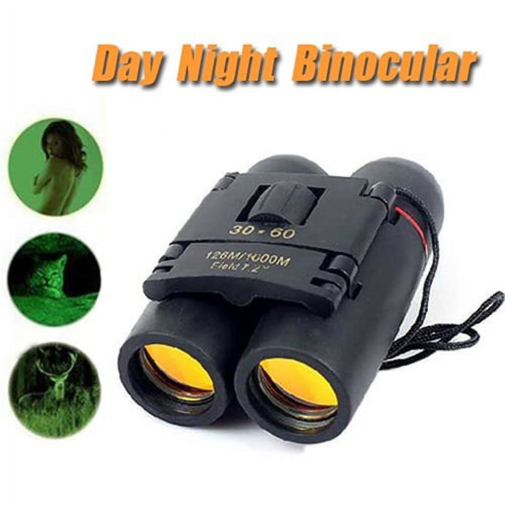Bobasndm 30x60 Compact Folding Binoculars Telescope for Adults Kids Bird Watching with Low Light Night Vision for Outdoor Birding, Travelling, Sightseeing, Hunting
